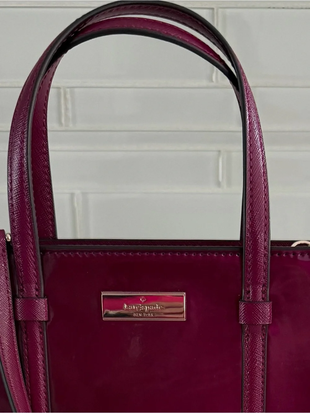 Kate Spade Kenzie Small Tote Crossbody In Dark Raspberry